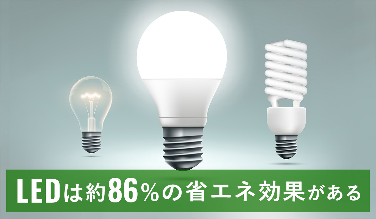 図解あり】LED × 蛍光灯 × 白熱電球の電気代を比較！何パーセントの